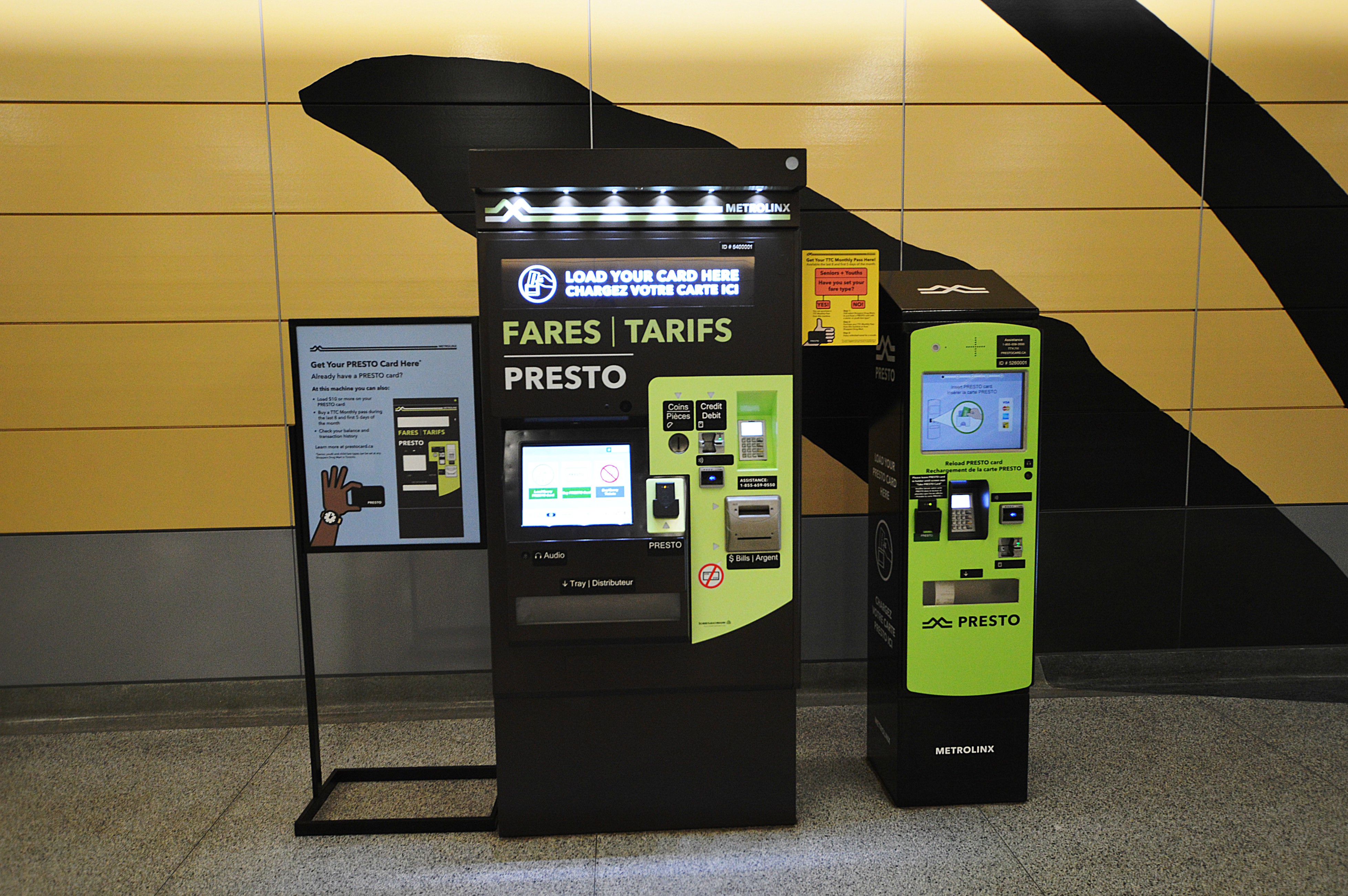 PRESTO Self-Serve Fare Vending Machine