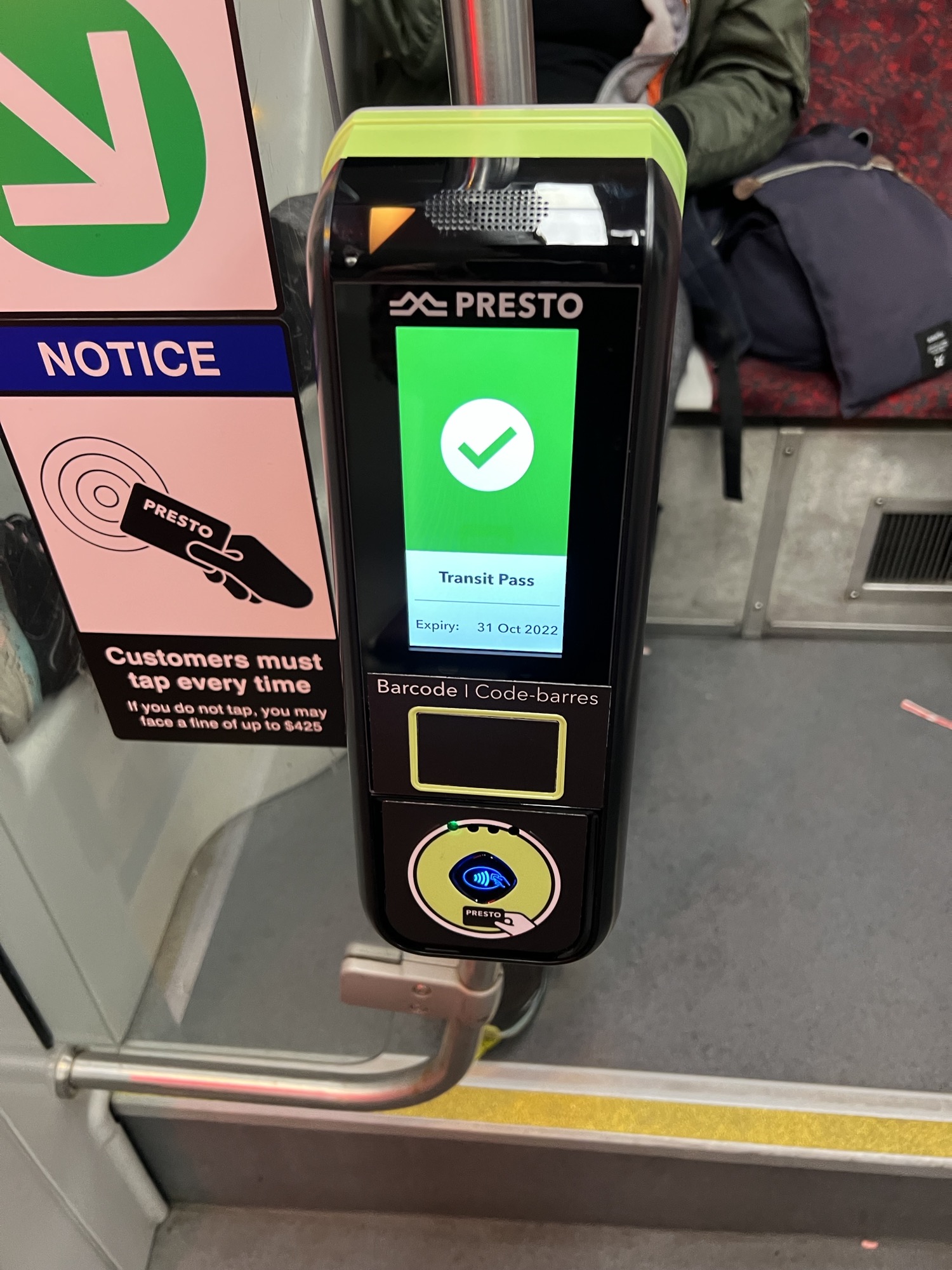 2022 Presto Card Reader