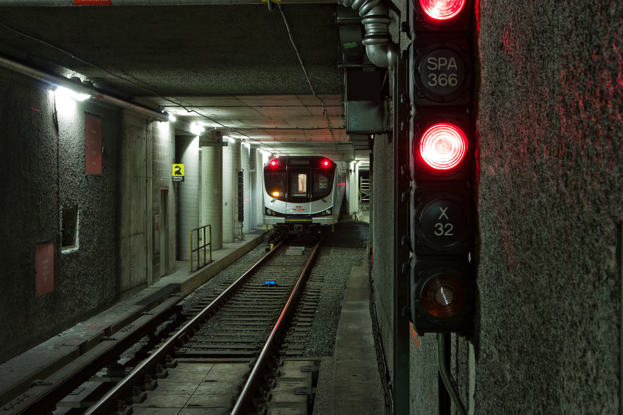 Toronto Rocket Subway in Spare Track