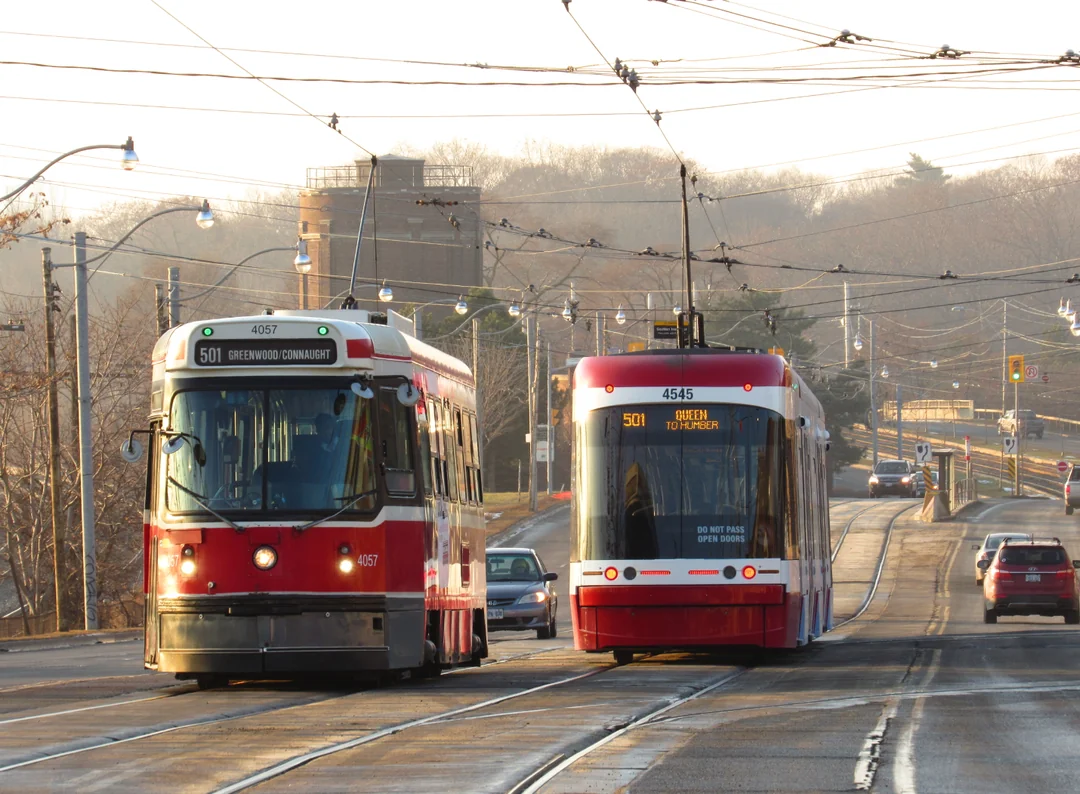 Streetcars with Trolley Poles