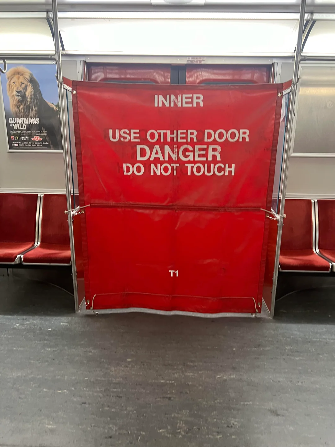 Out of Service Door on a T1