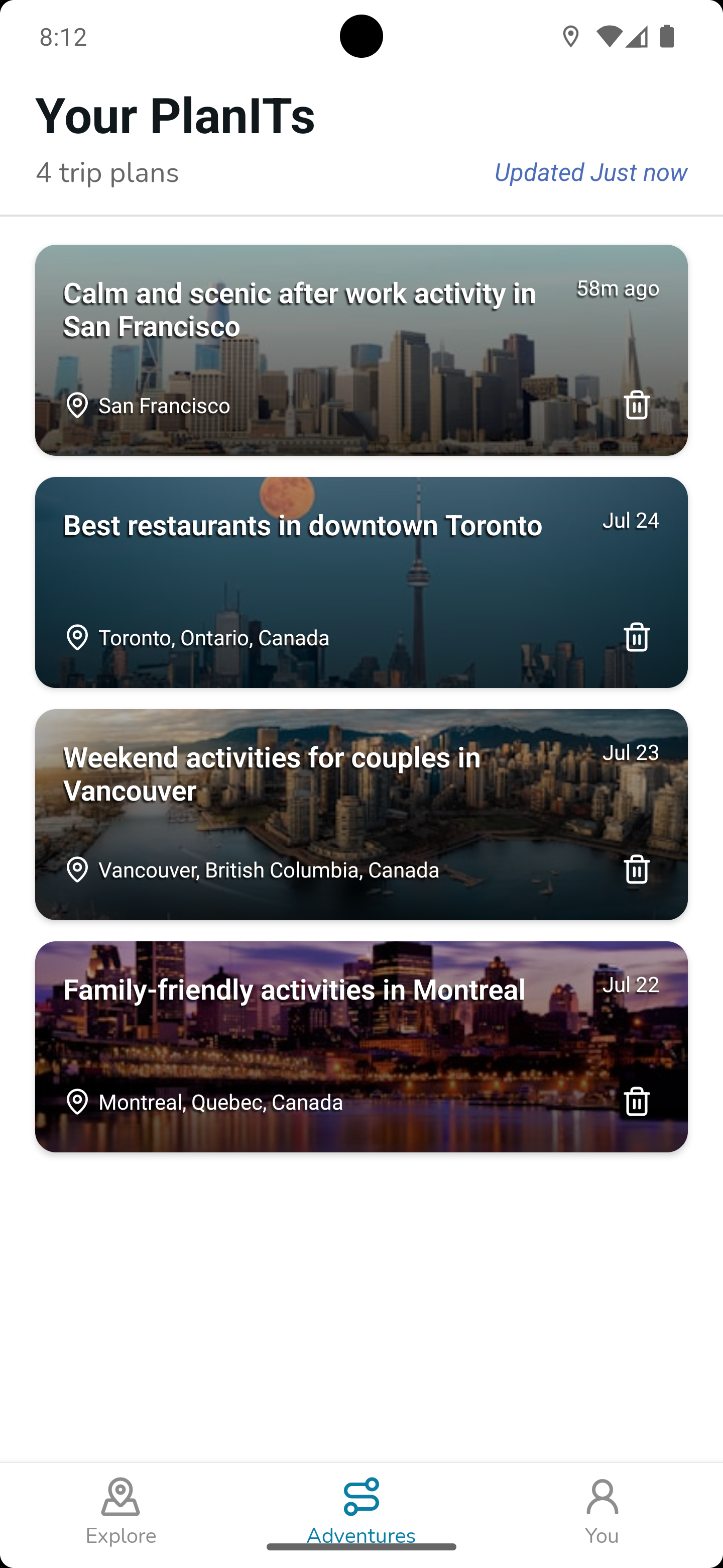 History Screenshot Android