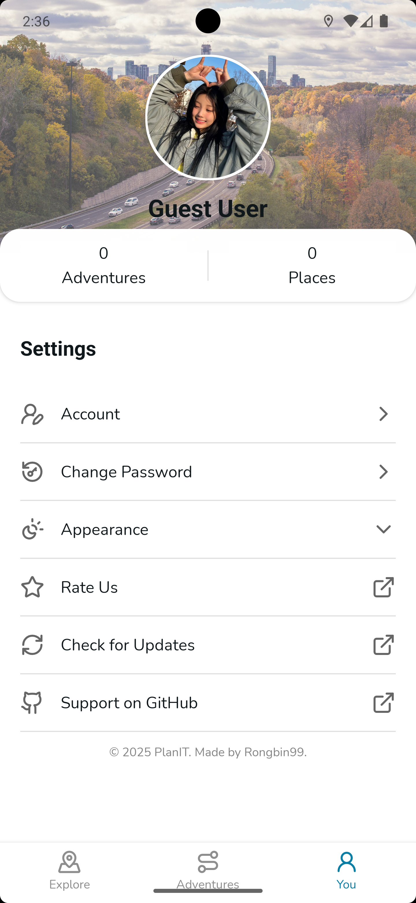 Profile Screenshot Android